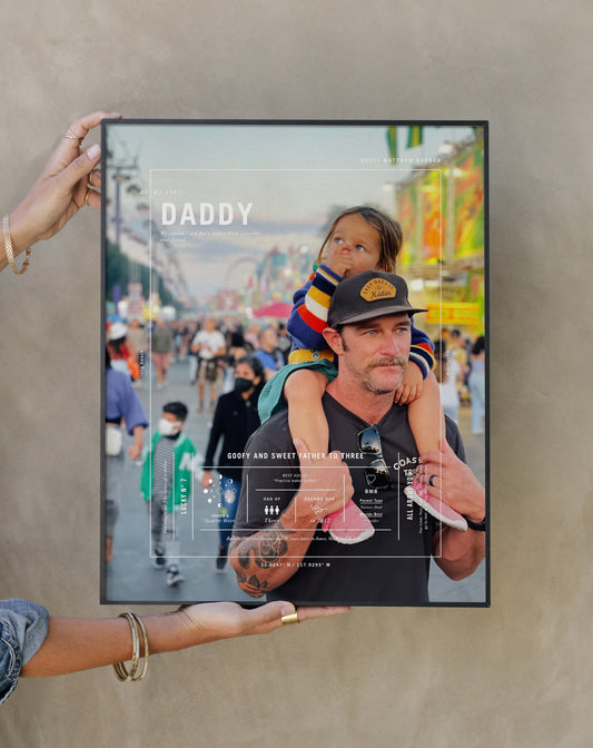 Dad Signature Art Print