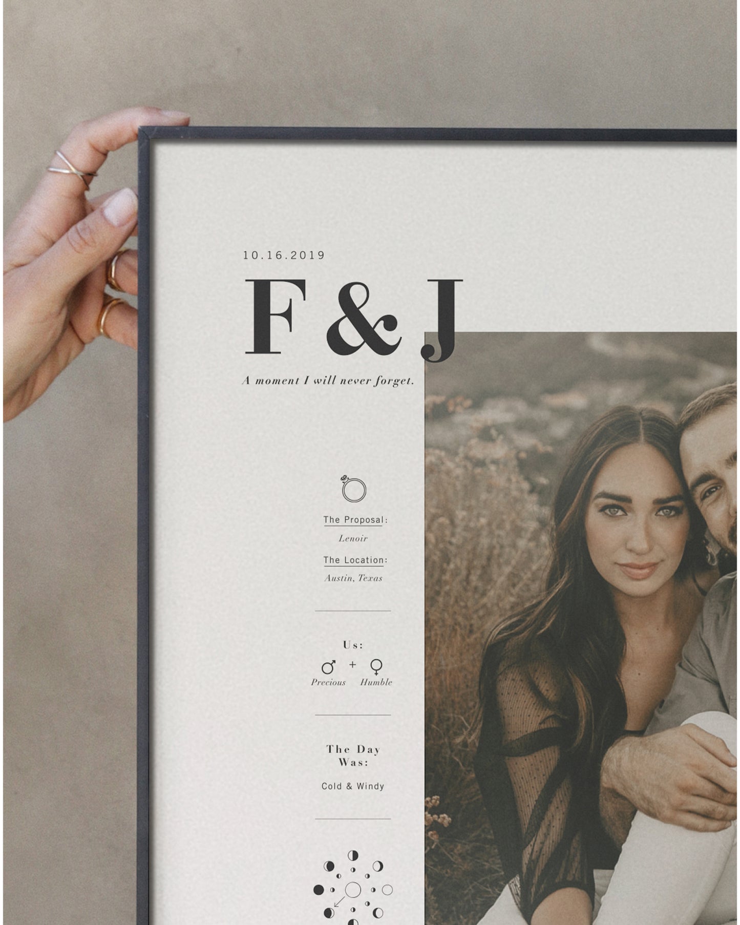 Engagement Signature Art Print