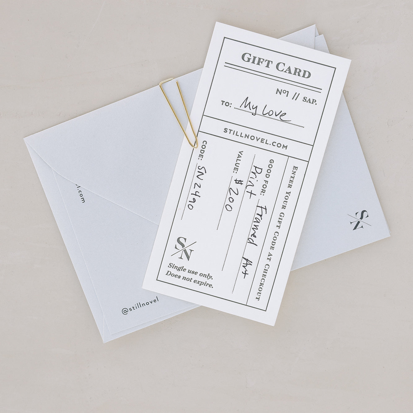 Still Novel Gift Card