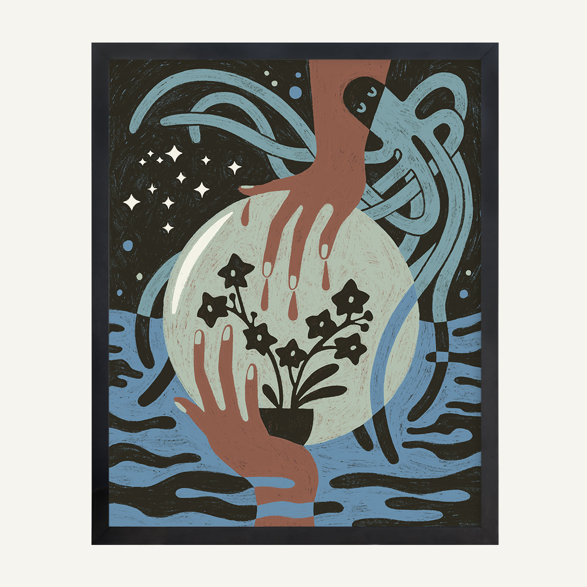 Aquarius zodiac art print Aquarius Cool_0020s_0005_ Black Gallery.jpg