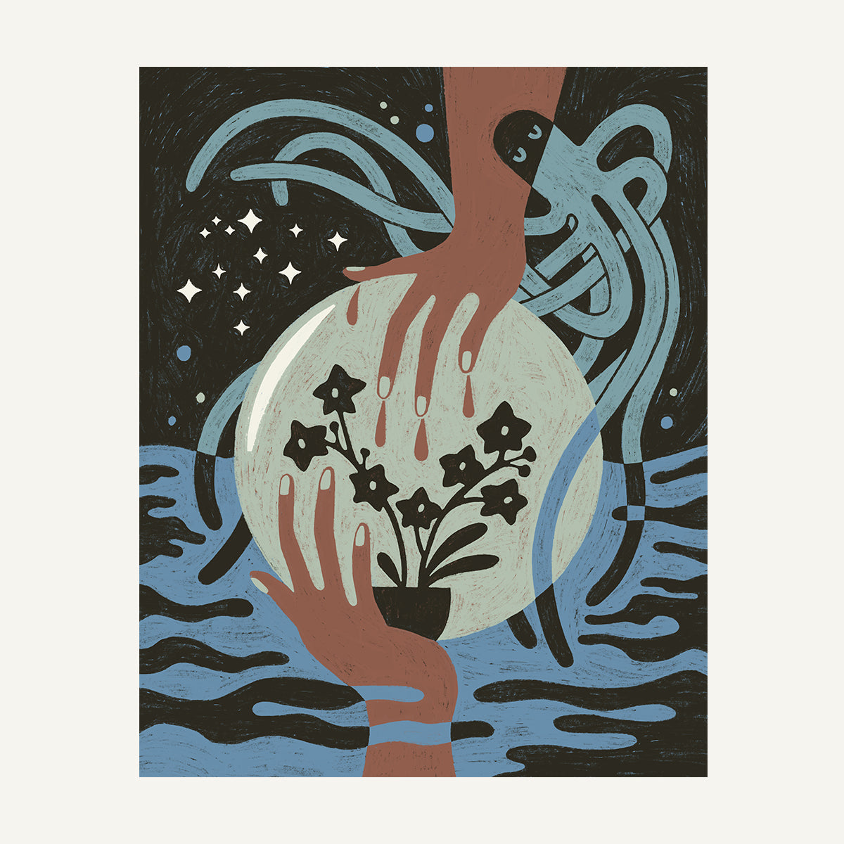 Aquarius zodiac art print Aquarius Cool_0020s_0007_Art Only.jpg