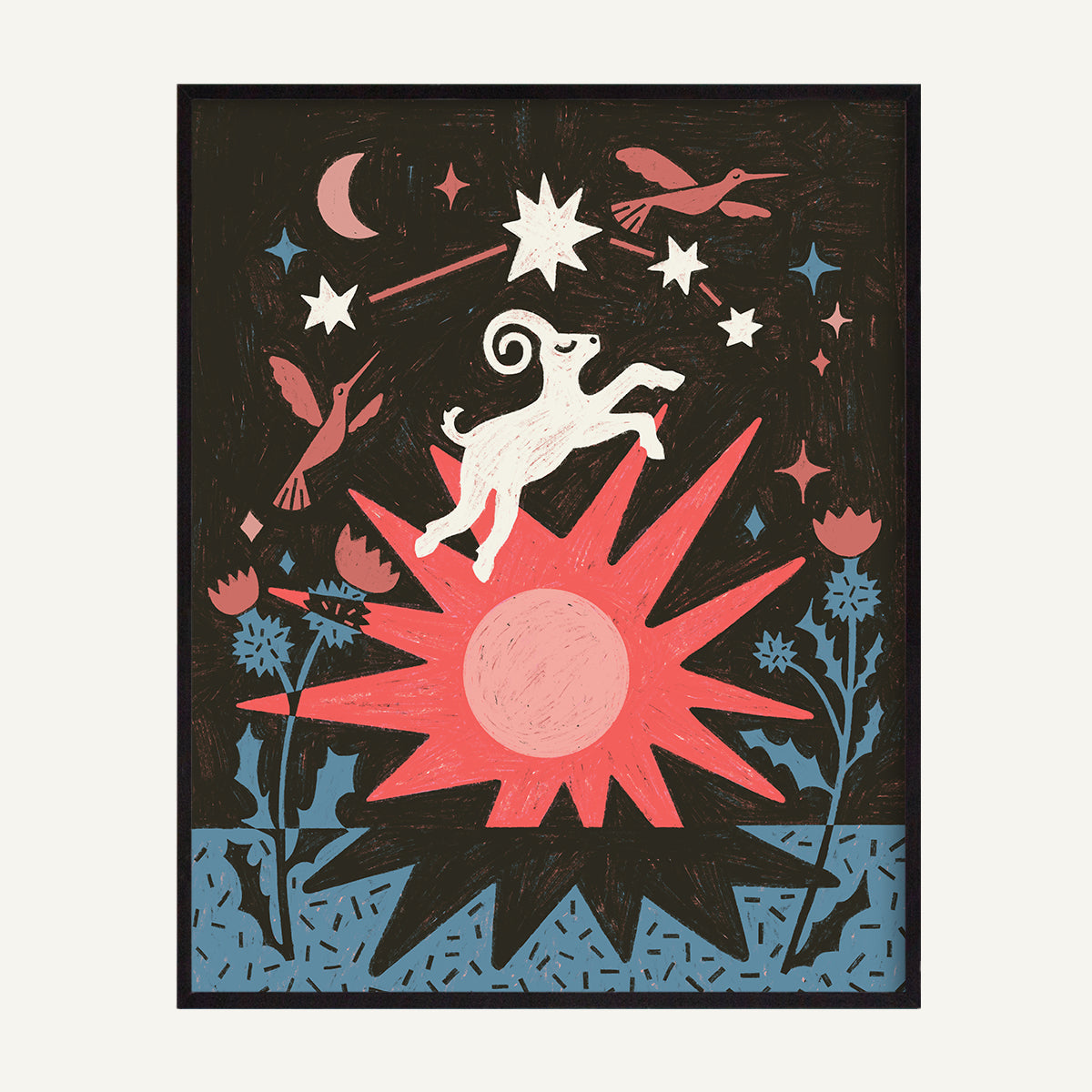 Aries zodiac art print Aries Warm_0001s_0000_16x20 Black Metal.jpg