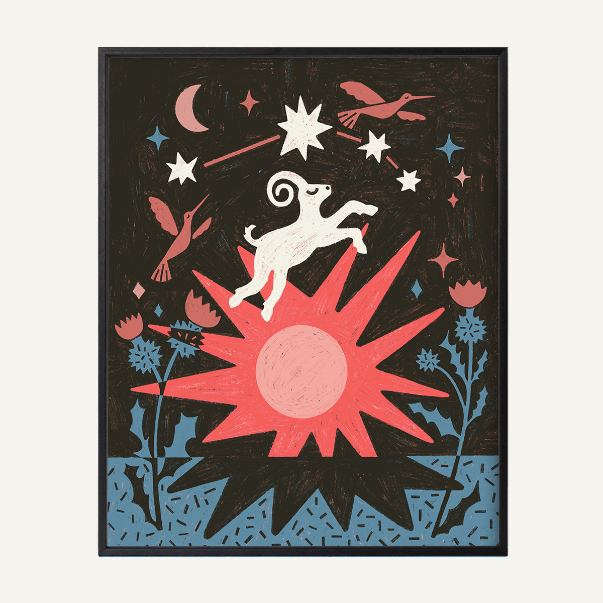 Aries zodiac art print Aries Warm_0001s_0003_16x20 black oak.jpg