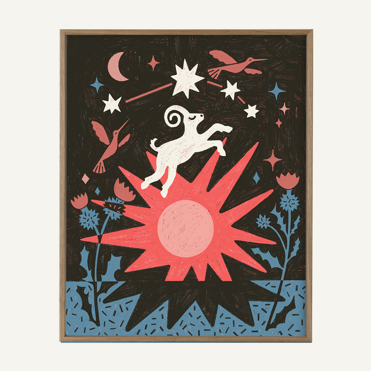 Aries zodiac art print Aries Warm_0001s_0004_16x20 light oak.jpg