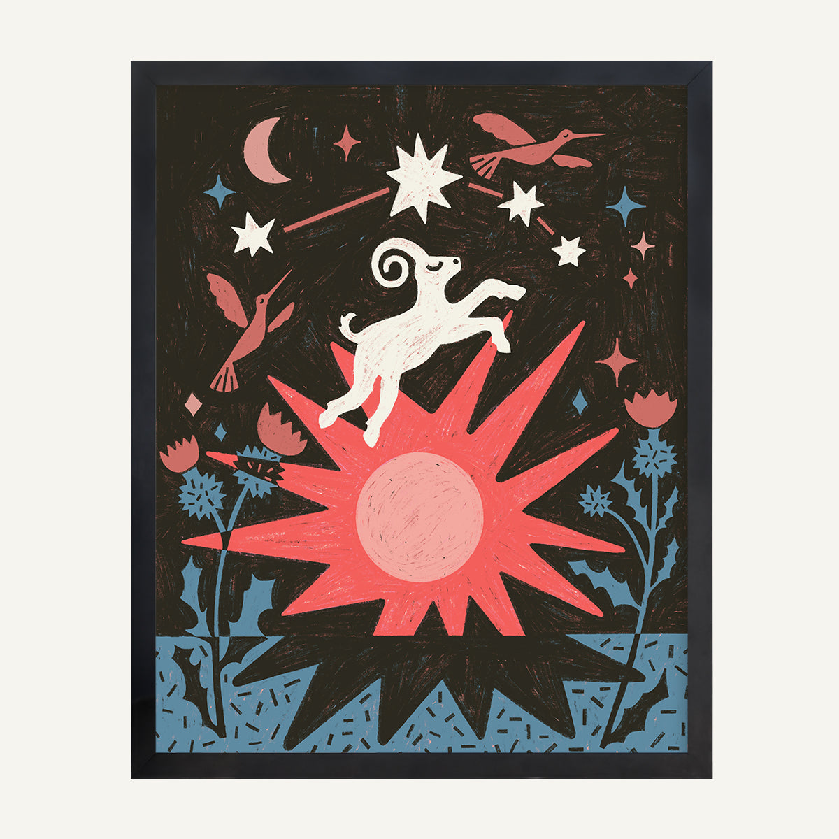 Aries zodiac art print Aries Warm_0001s_0005_16x20 Black Gallery.jpg
