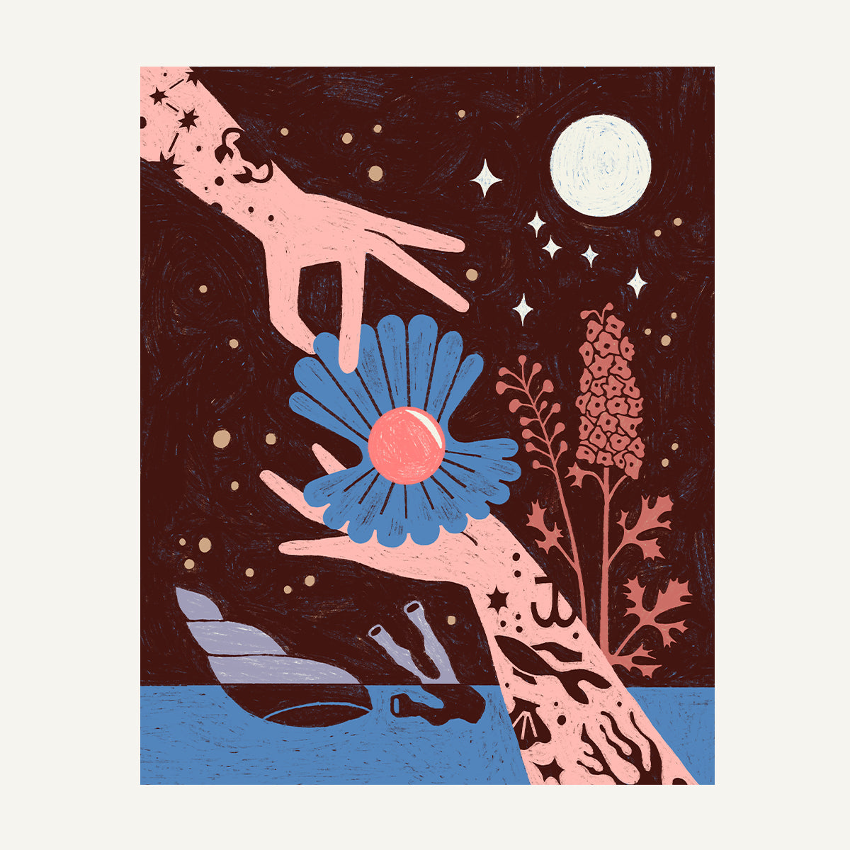 Cancer zodiac art print Cancer Warm_0007s_0007_16x20 Art Only.jpg