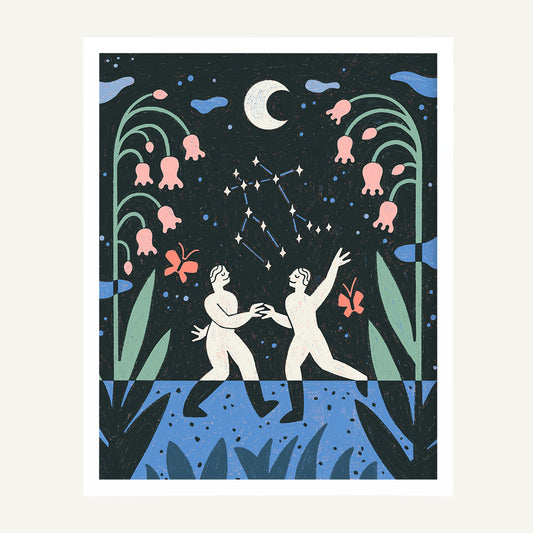 Gemini zodiac art print Gemini Warm_0005s_0002_16x20 White Gallery.jpg