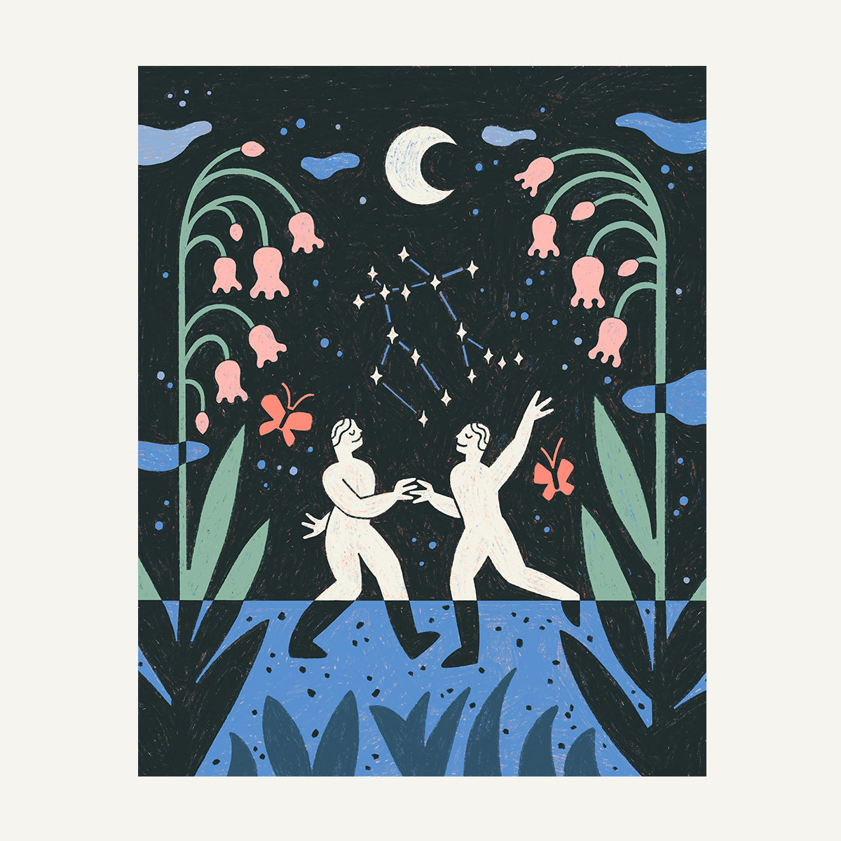 Gemini zodiac art print Gemini Warm_0005s_0007_16x20 Art Only.jpg