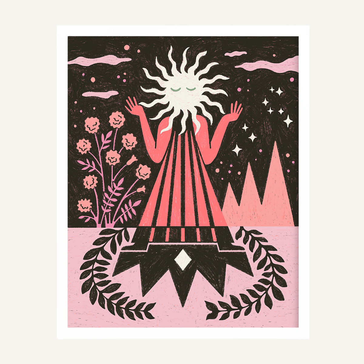Leo zodiac art print Leo Warm_0009s_0002_16x20 White Gallery.jpg