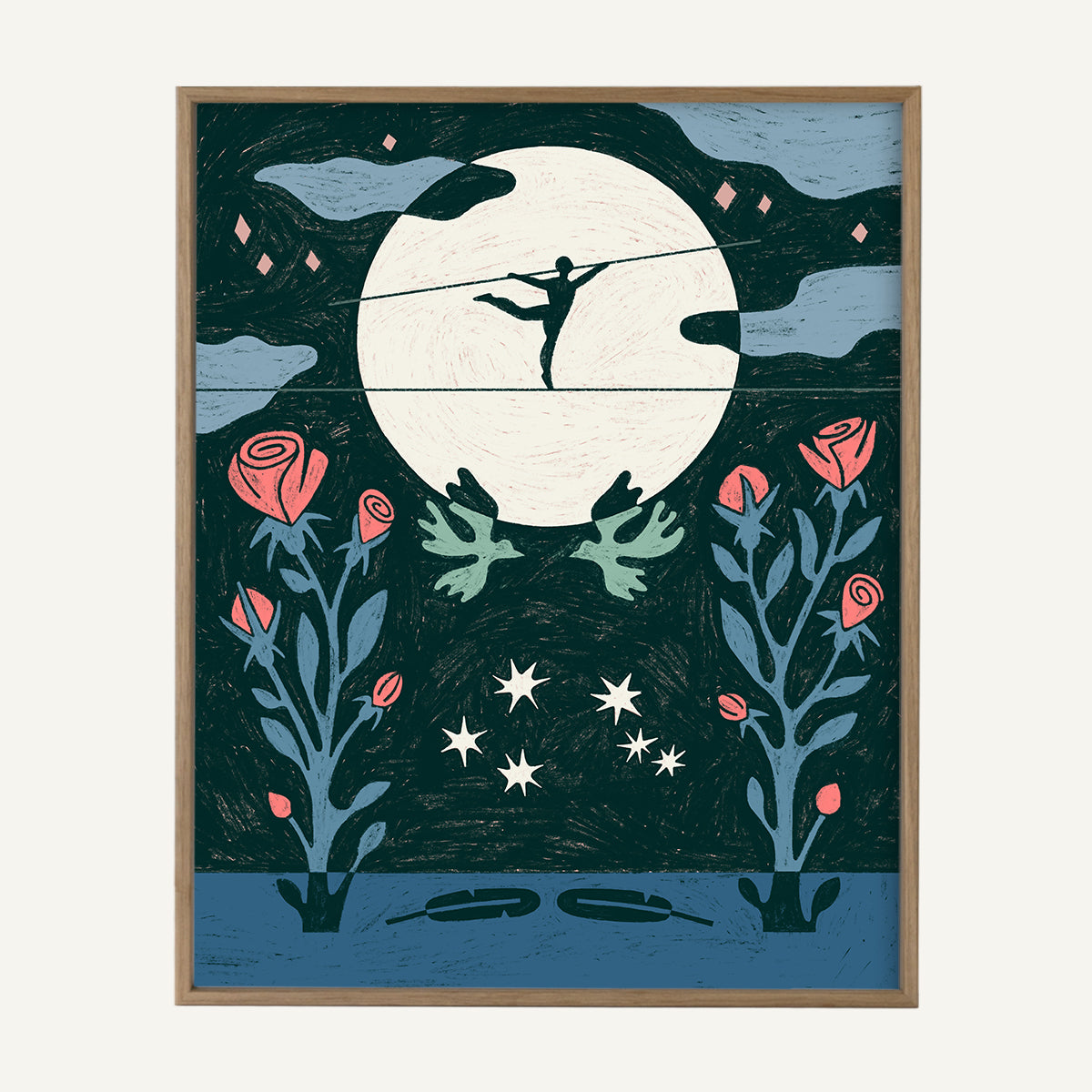 Libra zodiac art print Libra Warm_0013s_0004_16x20 light oak.jpg