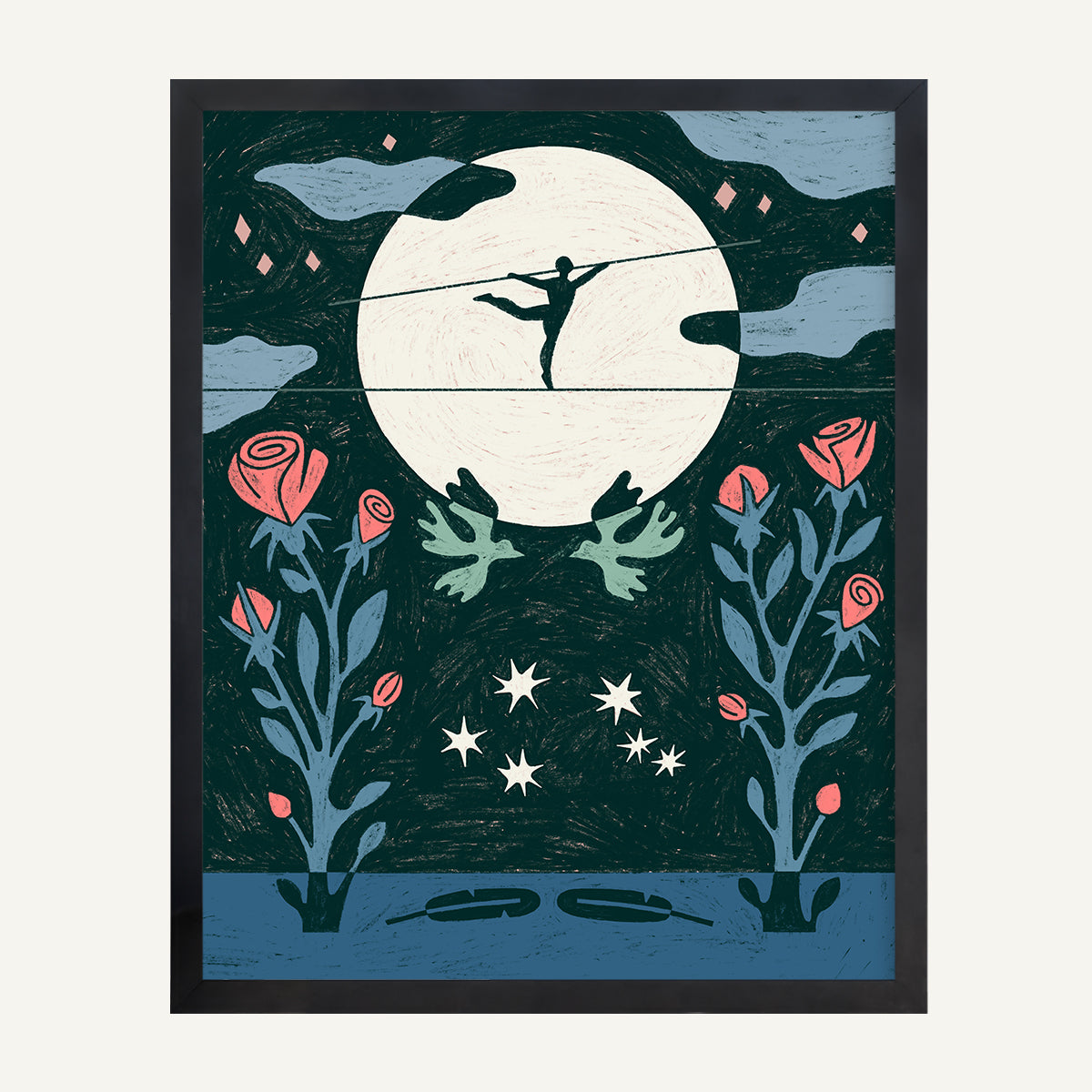 Libra zodiac art print Libra Warm_0013s_0005_16x20 Black Gallery.jpg