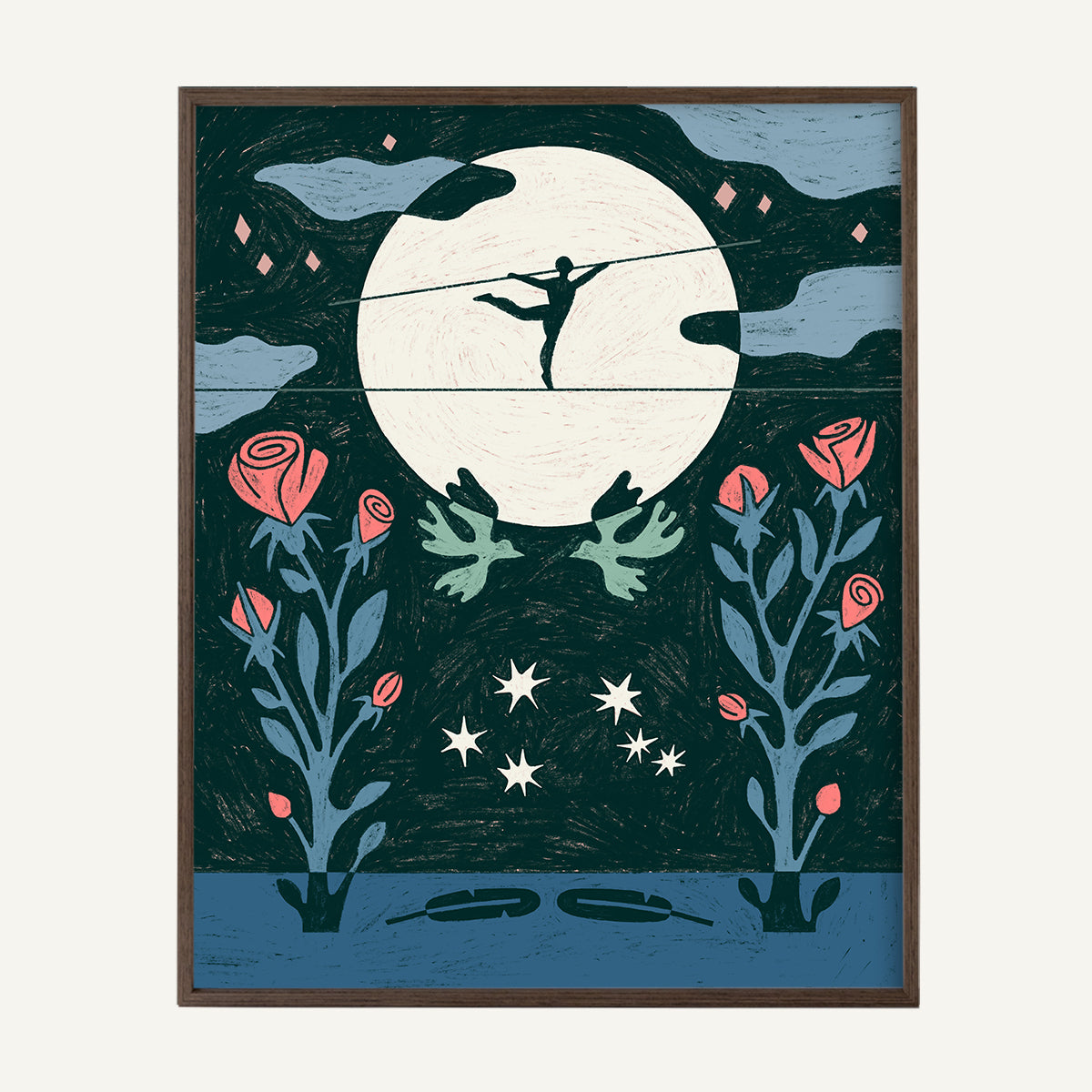 Libra zodiac art print Libra Warm_0013s_0006_16x20 dark oak.jpg