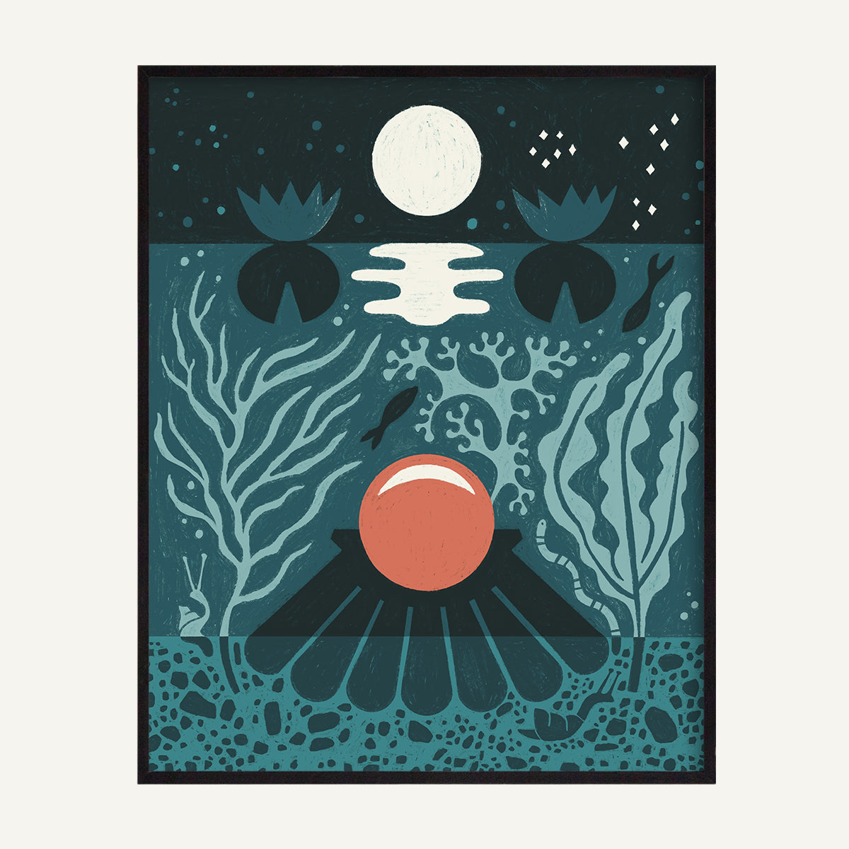 Pisces zodiac art print Pisces Cool_0022s_0000_Black Metal.jpg