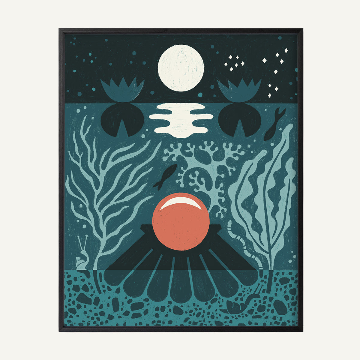 Pisces zodiac art print Pisces Cool_0022s_0003_black oak.jpg