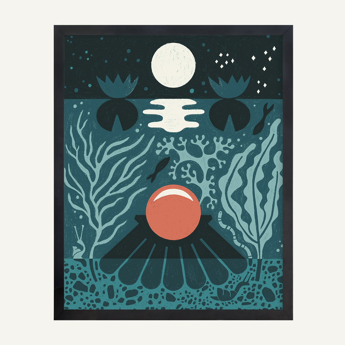 Pisces zodiac art print Pisces Cool_0022s_0005_Black Gallery.jpg