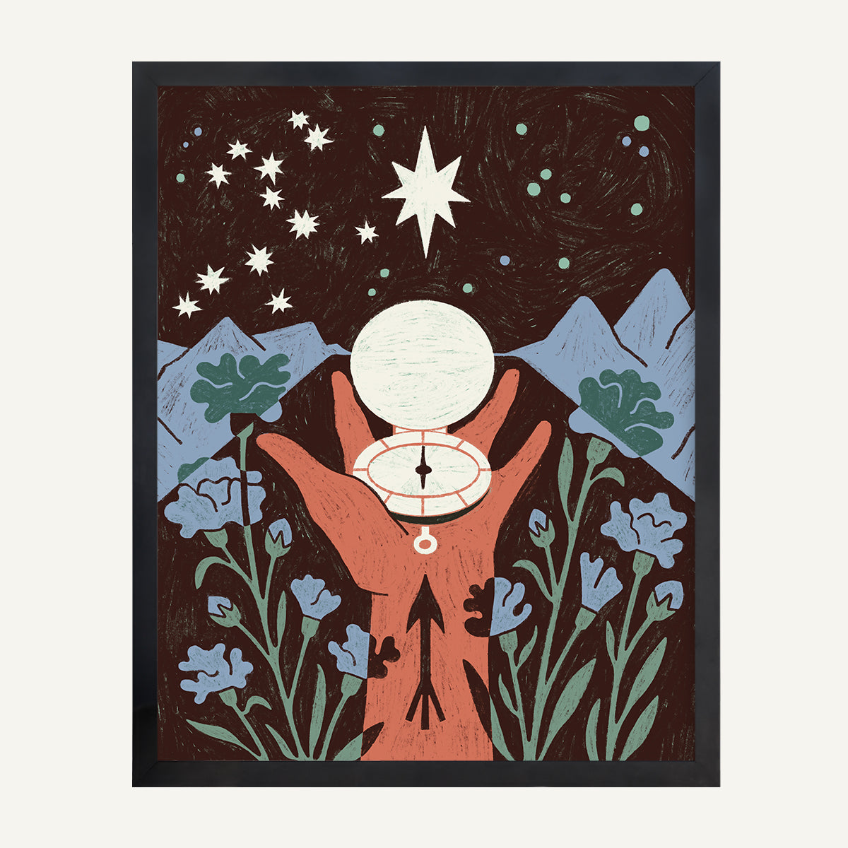 Sagittarius zodiac art print Sagittarius Cool_0016s_0005_16x20 Black Gallery.jpg