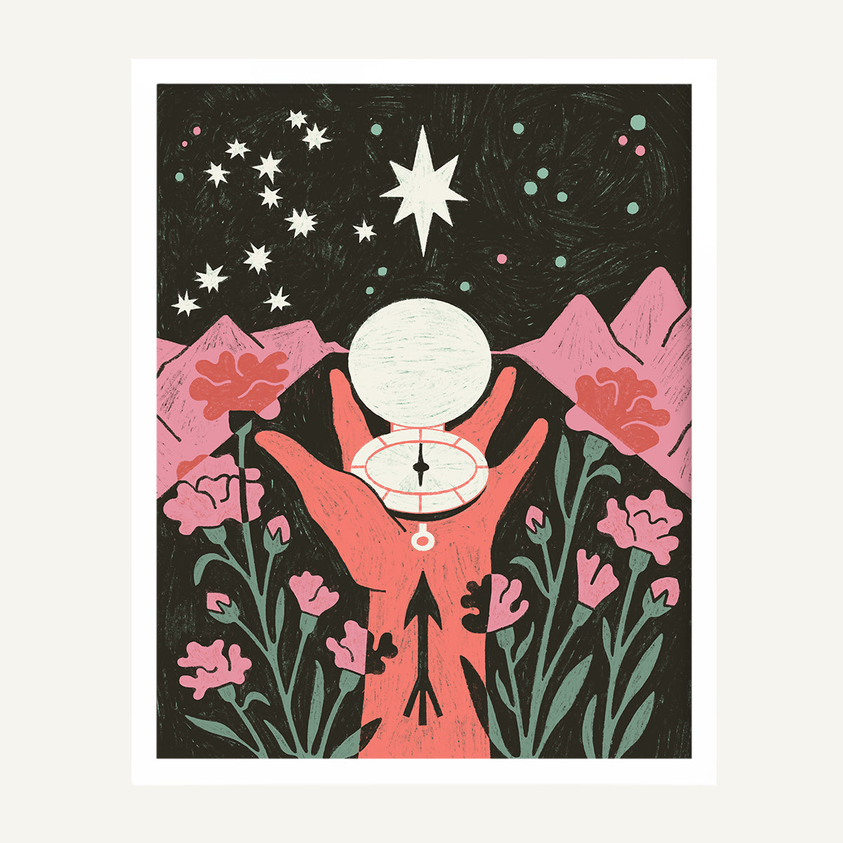 Sagittarius zodiac art print Sagittarius Warm_0017s_0002_16x20 White Gallery.jpg