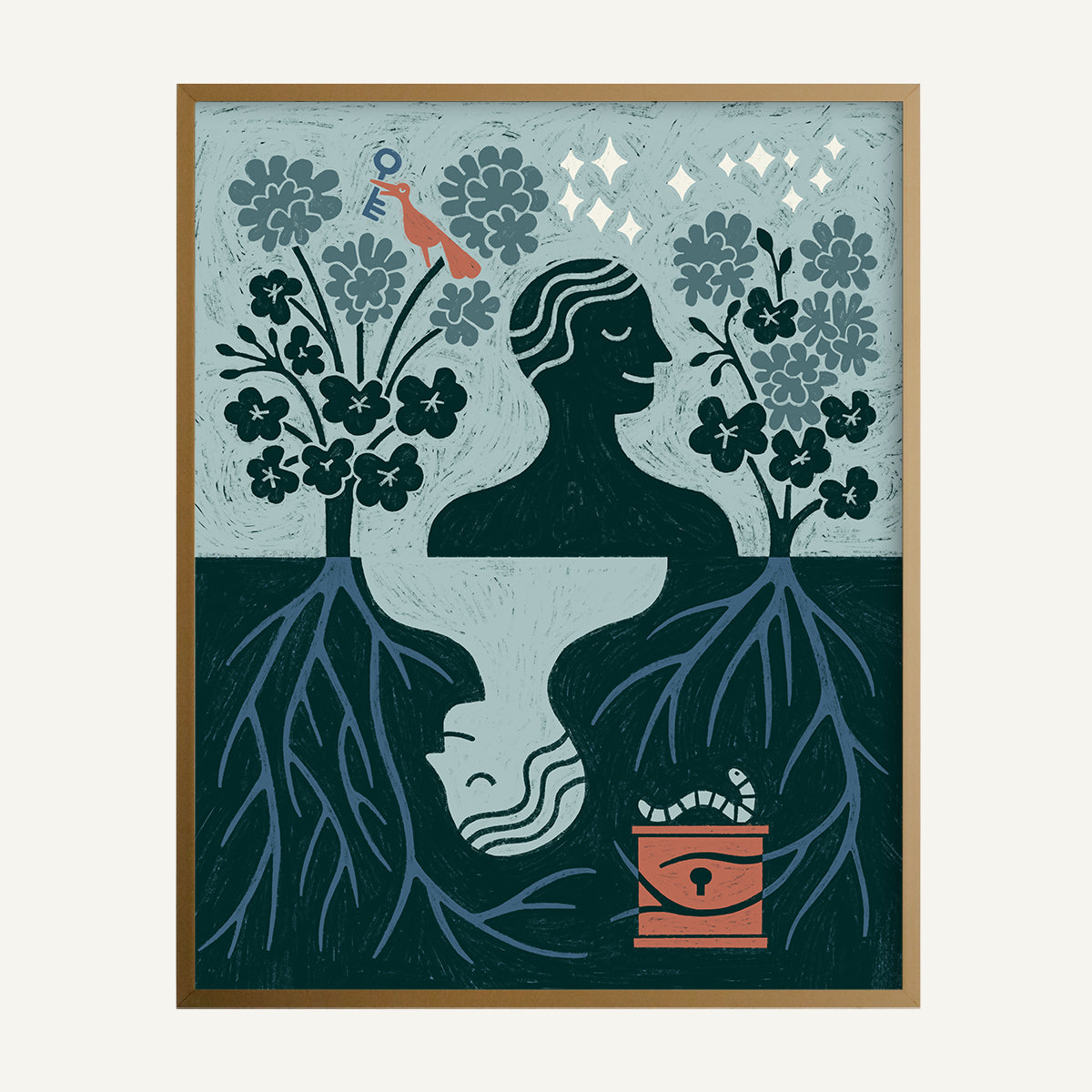 Scorpio zodiac art print Scorpio Cool_0014s_0001_16x20 Brass.jpg