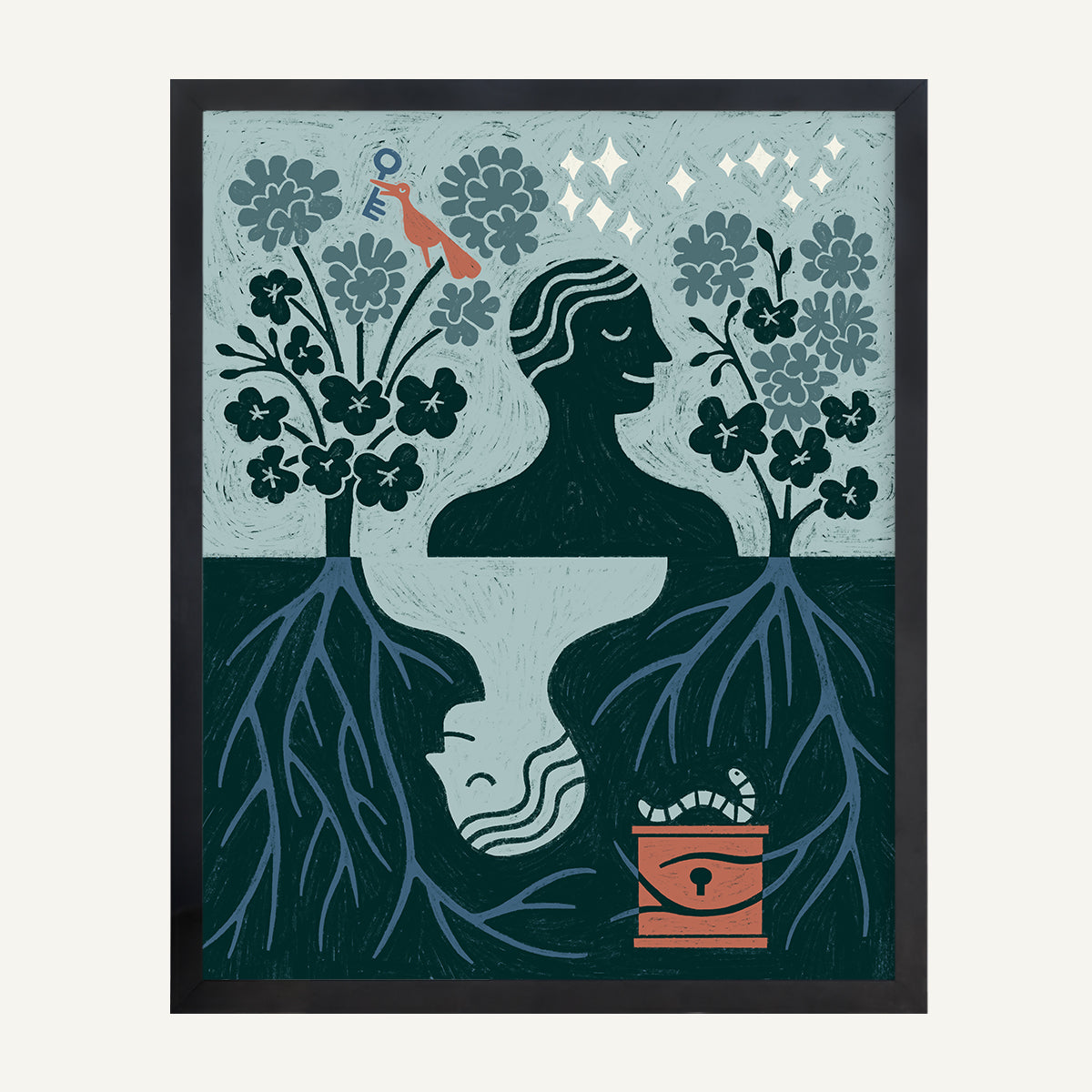 Scorpio zodiac art print Scorpio Cool_0014s_0005_16x20 Black Gallery.jpg
