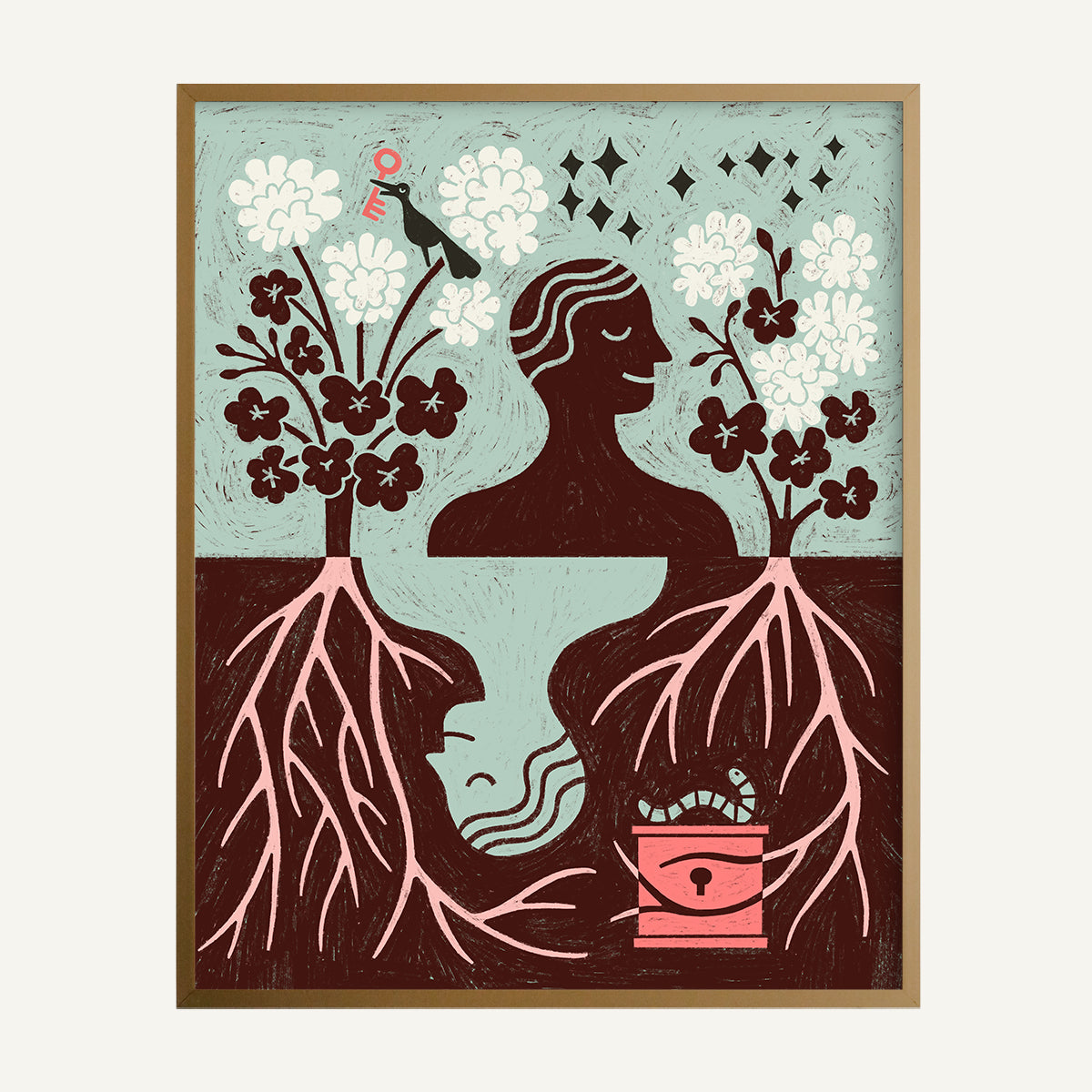 Scorpio zodiac art print Scorpio Warm_0015s_0001_16x20 Brass.jpg