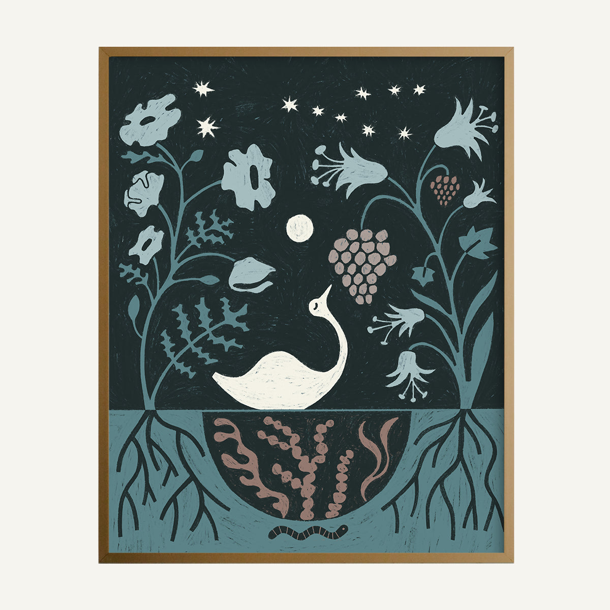 Taurus zodiac art print Taurus Cool_0002s_0001_16x20 Brass.jpg