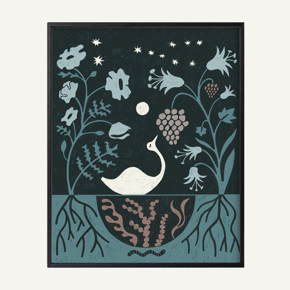 Taurus zodiac art print Taurus Cool_0002s_0003_16x20 black oak.jpg