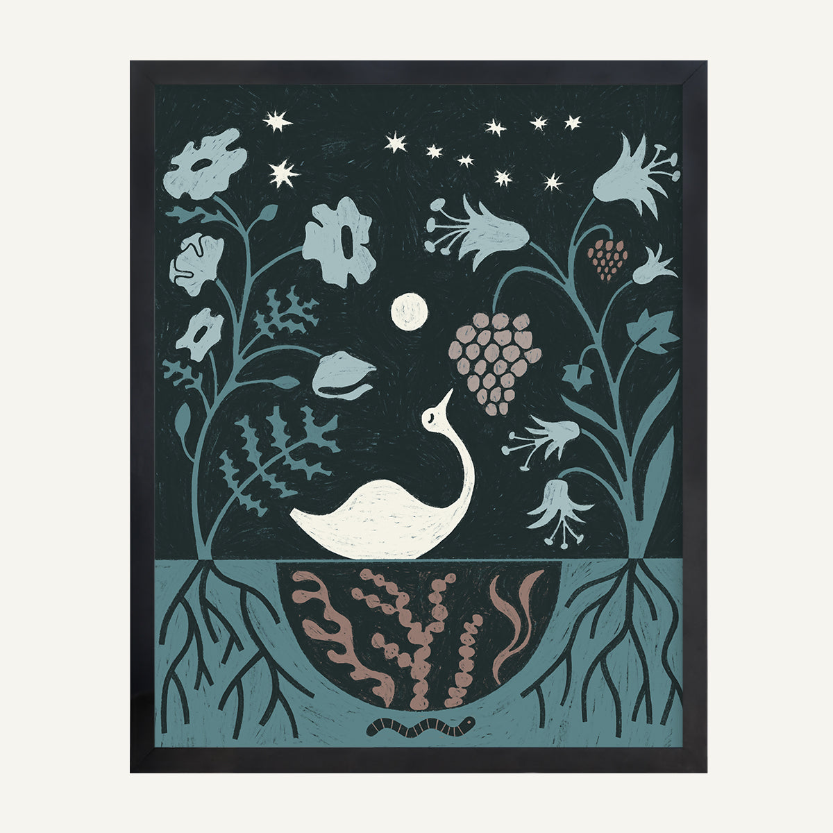 Taurus zodiac art print Taurus Cool_0002s_0005_16x20 Black Gallery.jpg