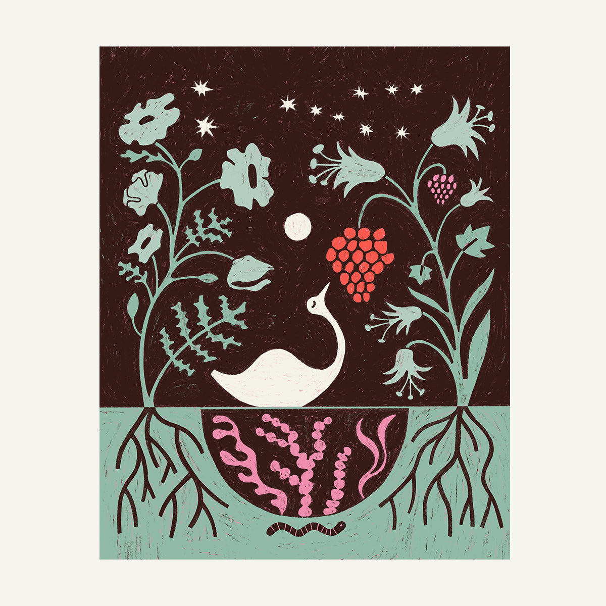Taurus zodiac art print Taurus Warm_0003s_0007_16x20 Art only.jpg