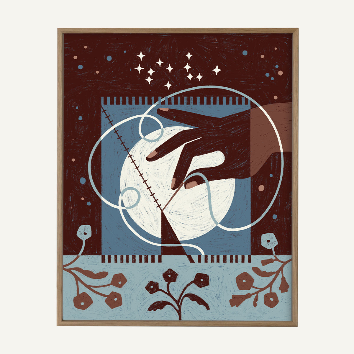 Virgo zodiac art print Virgo Cool_0010s_0004_16x20 light oak.jpg