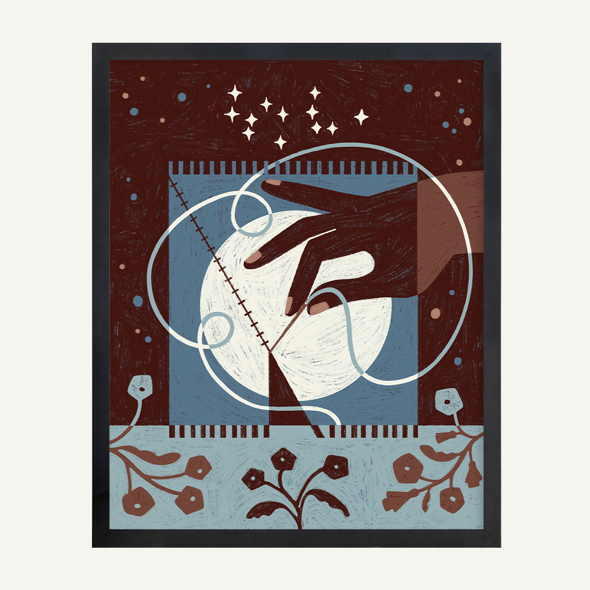 Virgo zodiac art print Virgo Cool_0010s_0005_16x20 Black Gallery.jpg