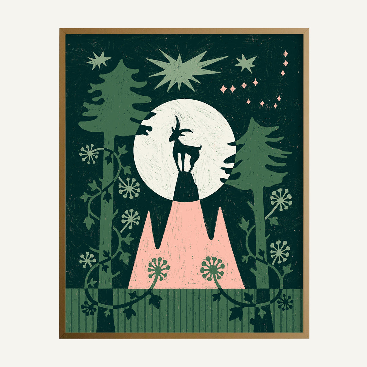 Capricorn zodiac art print capricorn Warm_0019s_0001_Brass copy.jpg