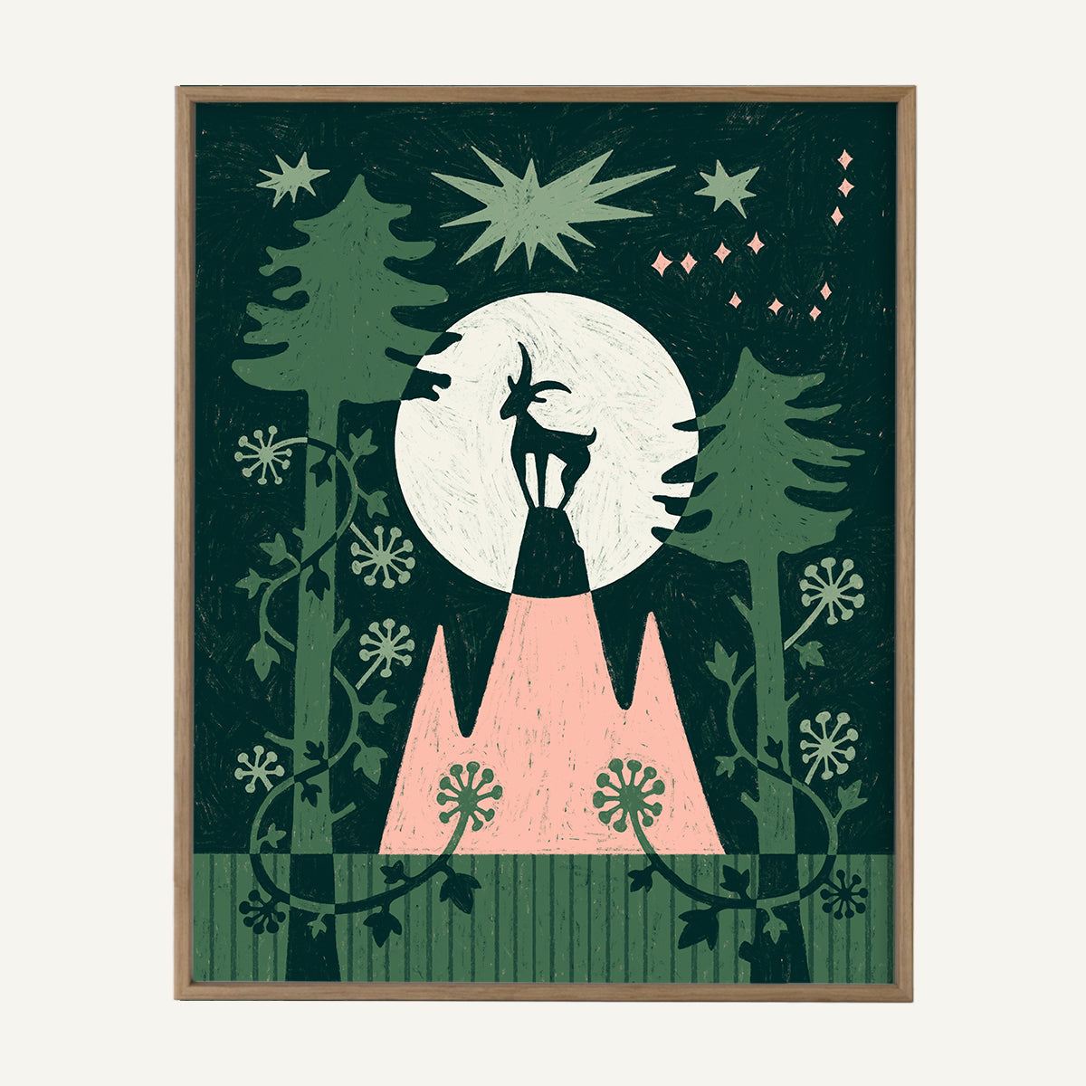 Capricorn zodiac art print capricorn Warm_0019s_0004_light oak.jpg