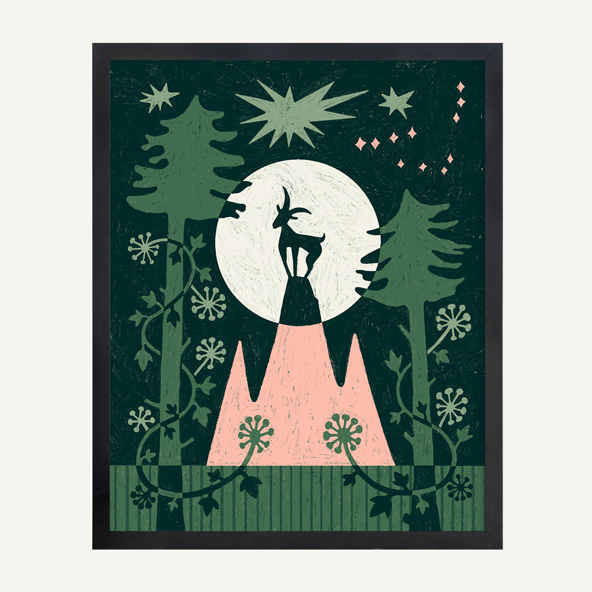 Capricorn zodiac art print capricorn Warm_0019s_0005_Black Gallery.jpg