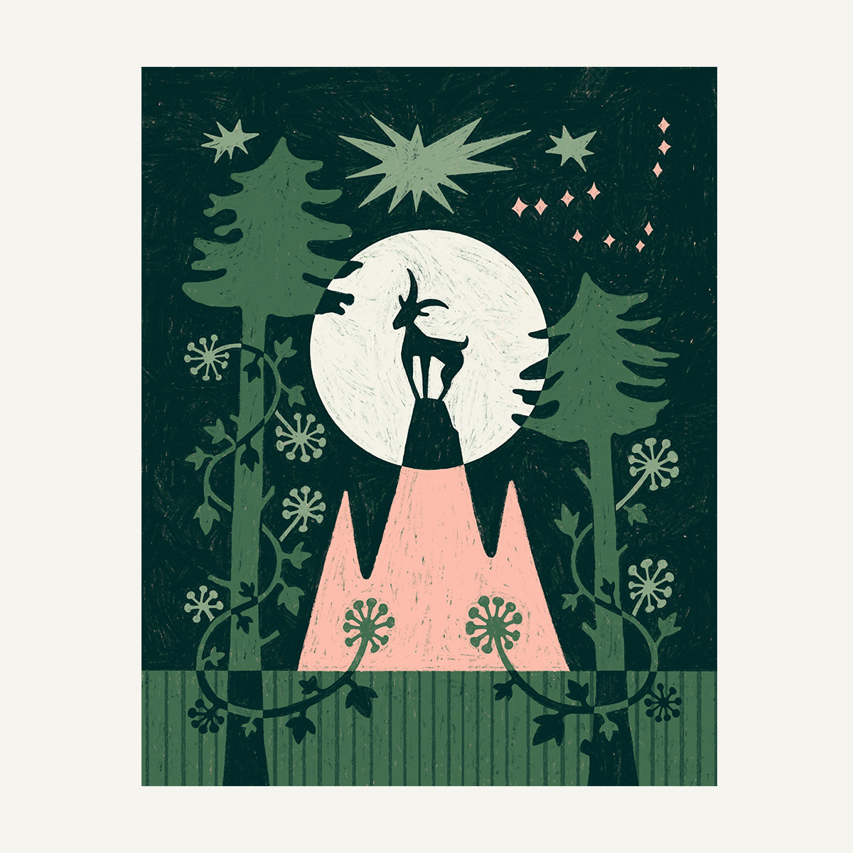 Capricorn zodiac art print capricorn Warm_0019s_0007_Art Only.jpg