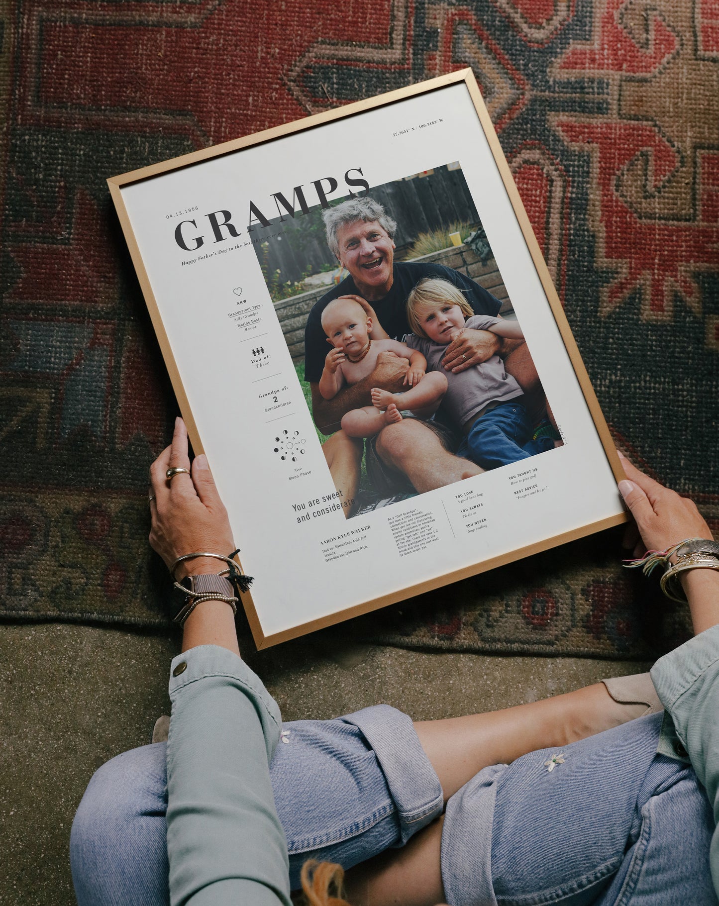 Grandpa Signature Art Print