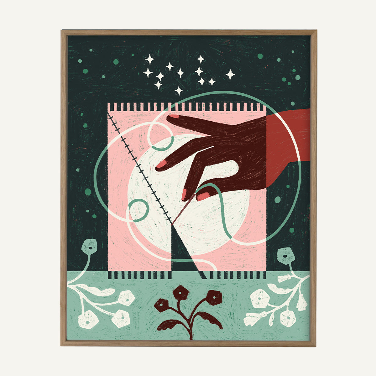Virgo zodiac art print virgo Warm_0011s_0004_16x20 light oak.jpg