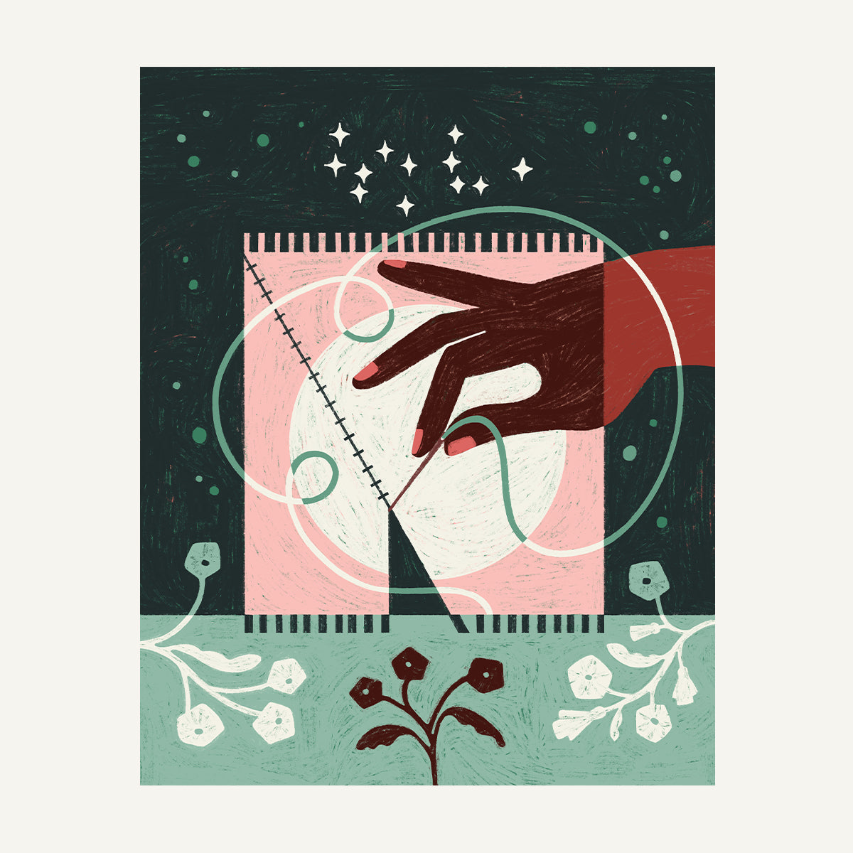 Virgo zodiac art print virgo Warm_0011s_0007_16x20 Art Only.jpg